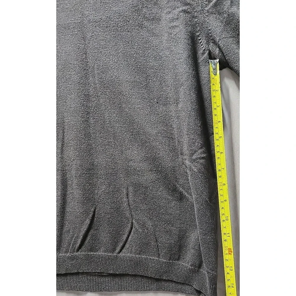Banana Republic Brown Cotton Cashmere V-Neck Knit Elbow‎ Pad Sweater Men's Sz M